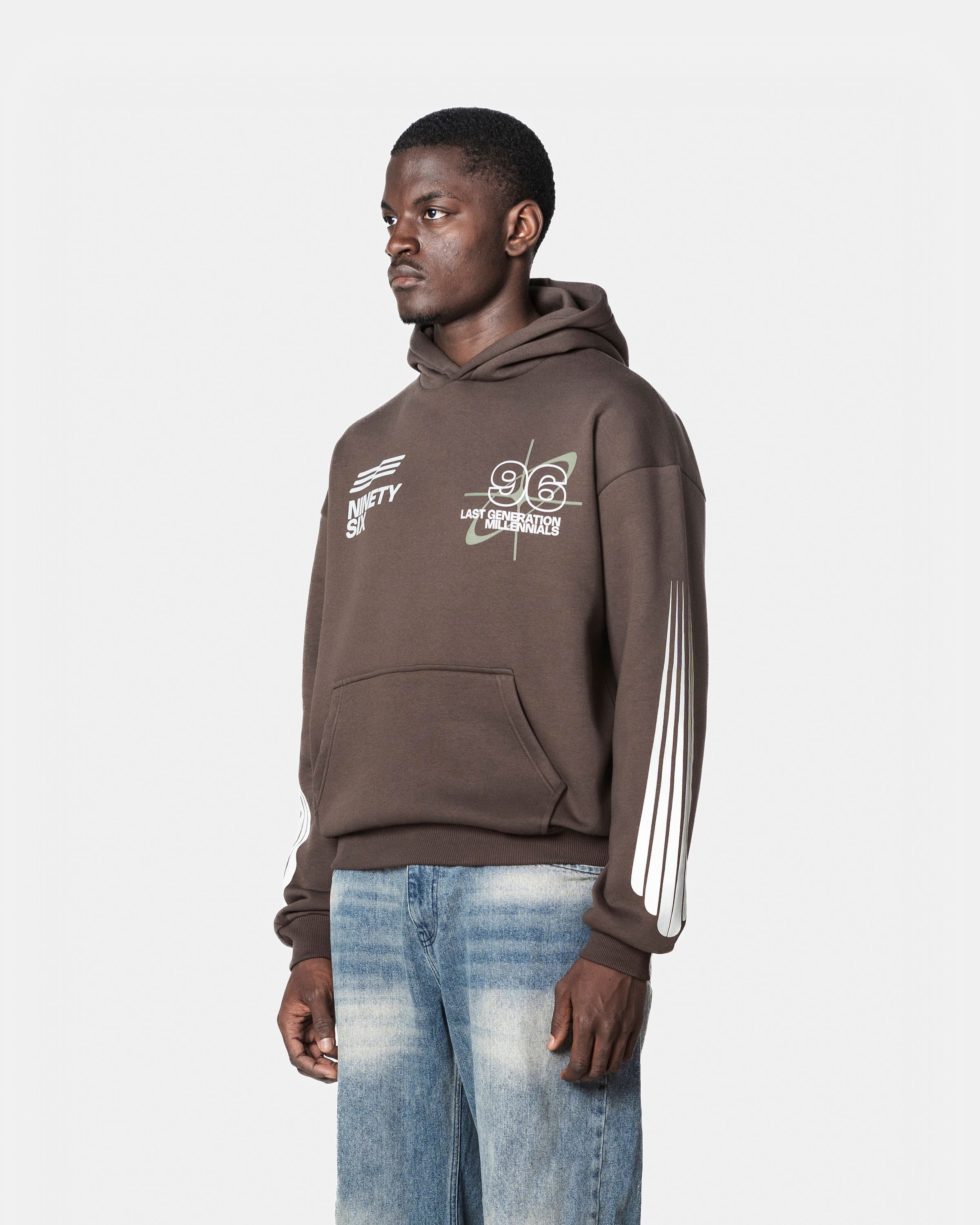 Last Generation Millennials Hoodie(Brown)