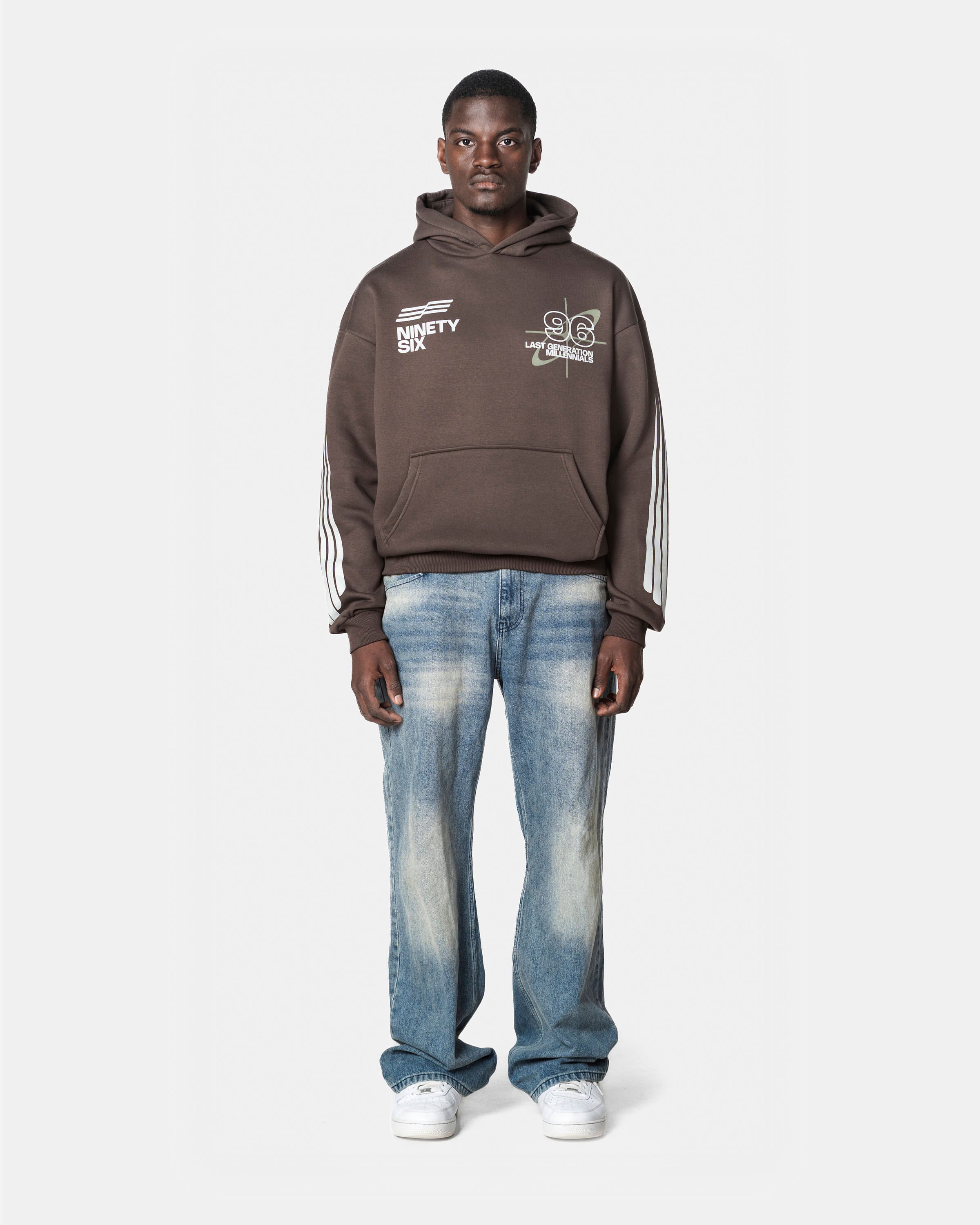 Last Generation Millennials Hoodie(Brown)