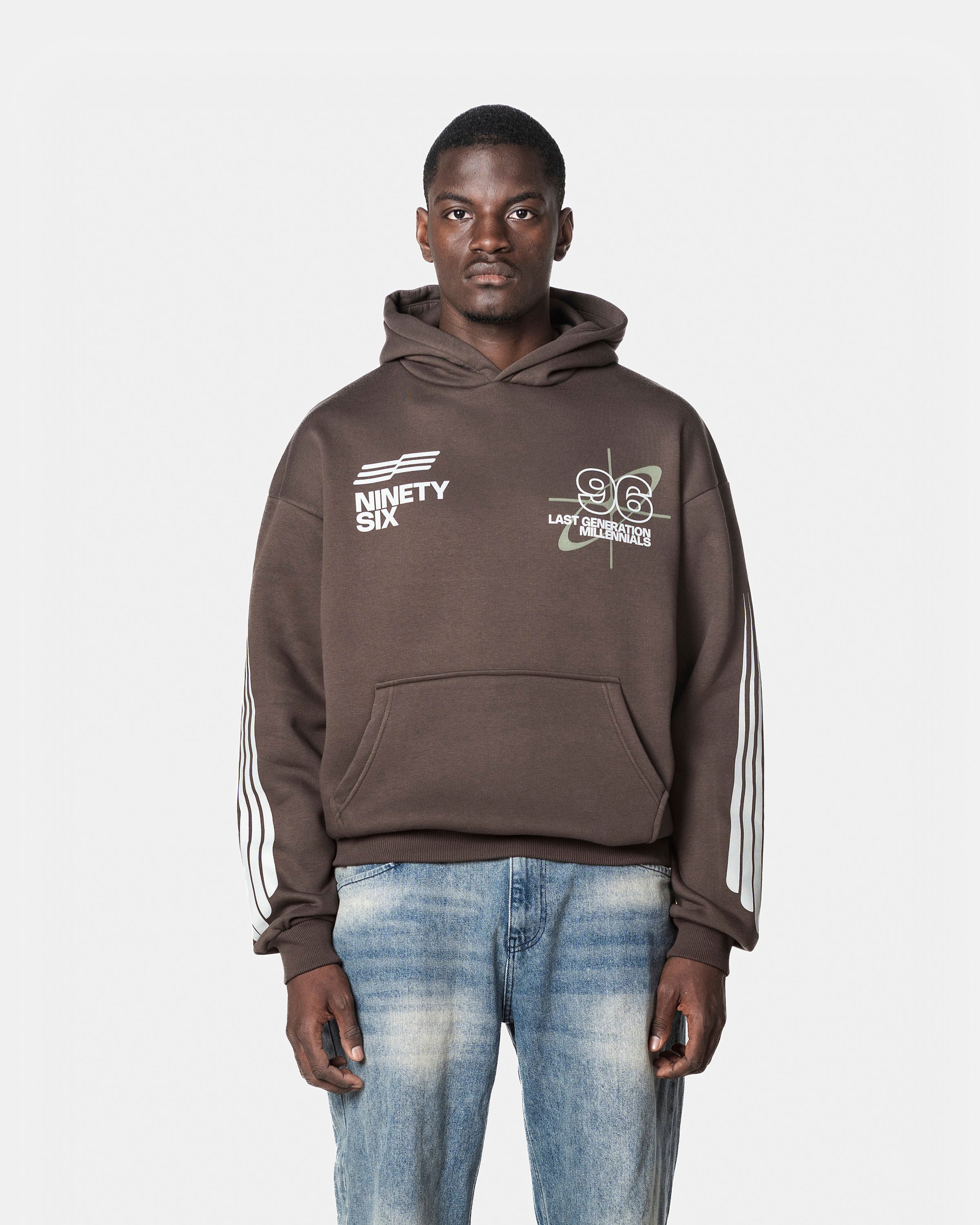 Last Generation Millennials Hoodie(Brown)