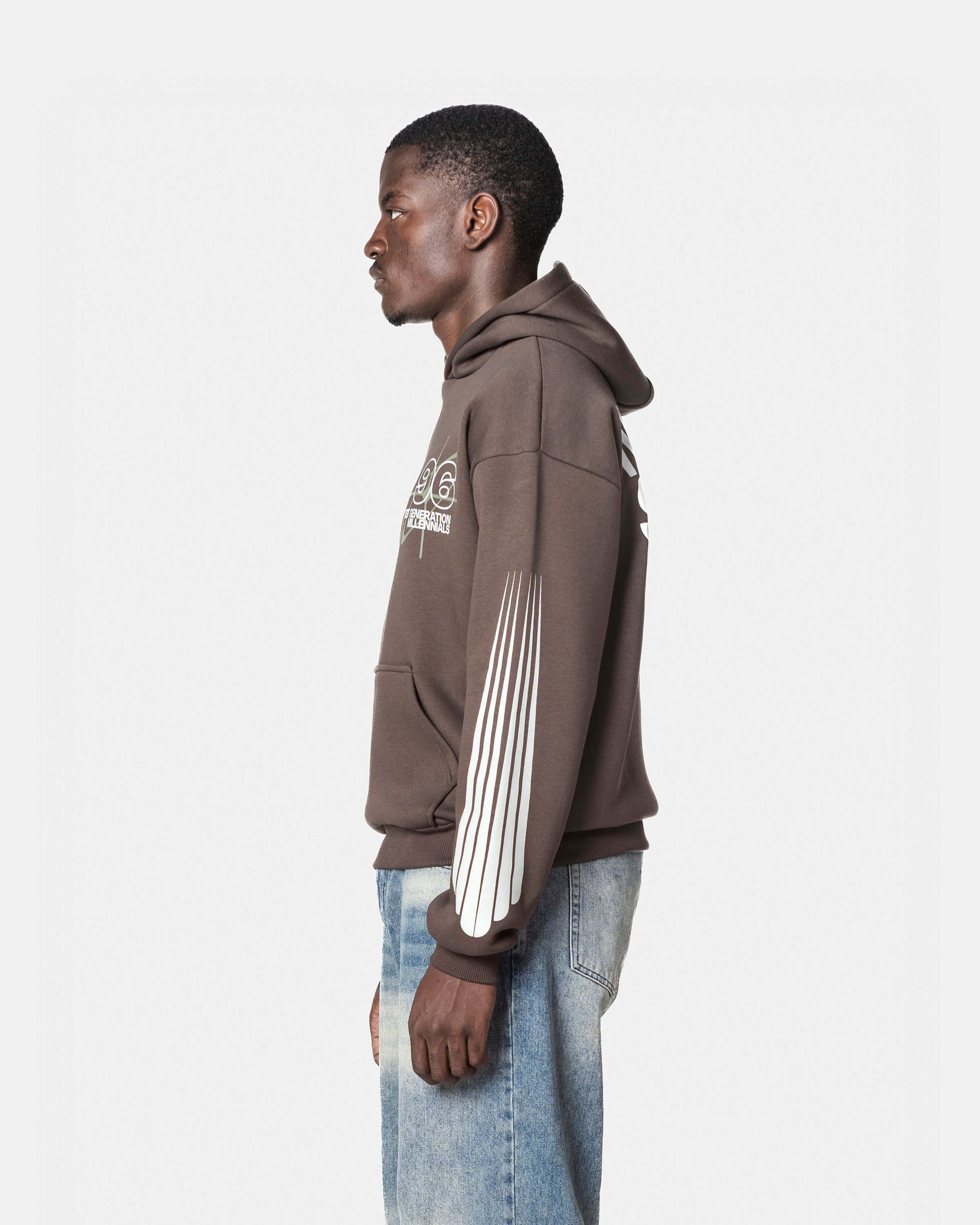 Last Generation Millennials Hoodie(Brown)
